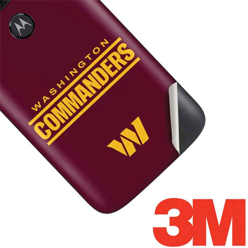 NFL Washington Commanders Performance Series Moto E5 Play Skin